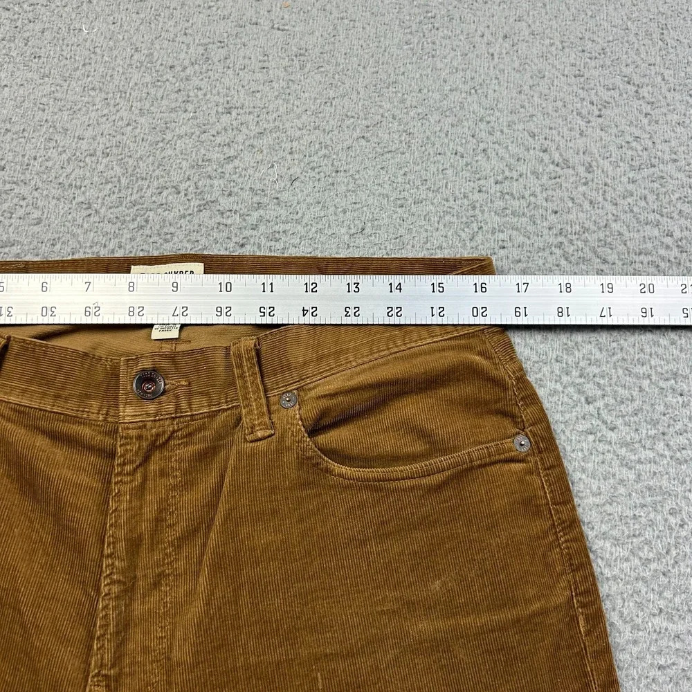 Todd Snyder Corduroy Pants Mens 31x30 Brown Slim 5-Pocket Casual Wear